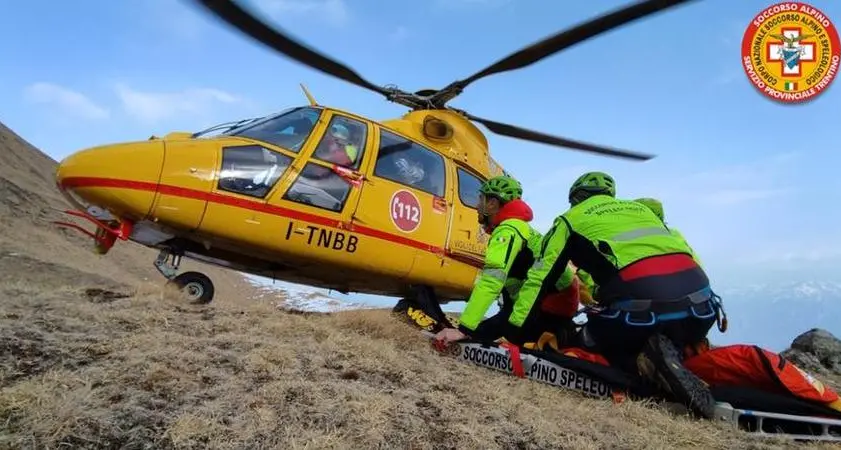 Dro, climber in ospedale dopo caduta