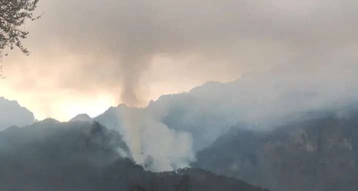 Bondone, in due giorni bruciati 50 ettari di bosco