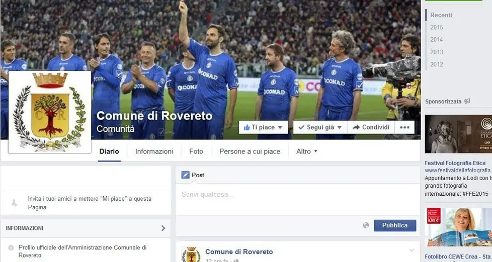 Comune, addio agli insulti su facebook