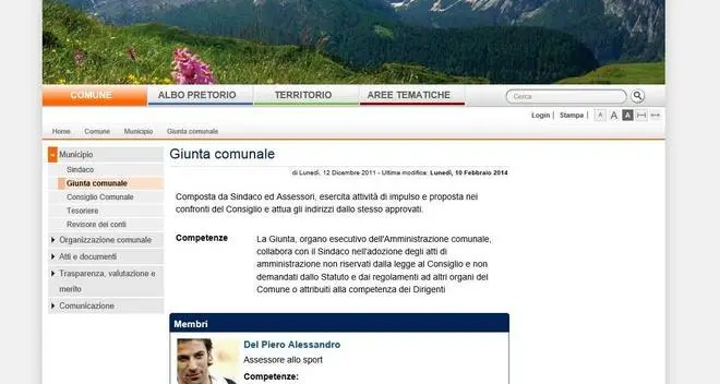 Del Piero è il nuovo assessore a Calliano
