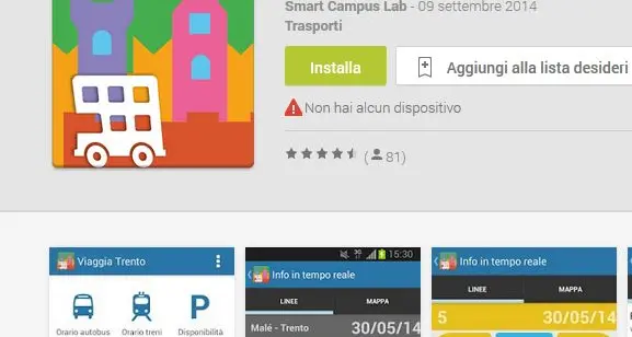 \"ViaggiaTrento\", la nuova app per muoversi in città