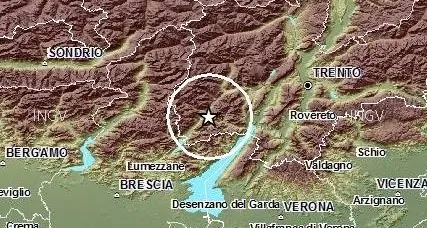La terra ha tremato lungo il Chiese