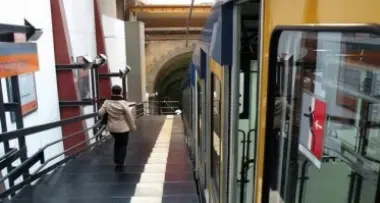 In funicolare dalla stazione a Povo