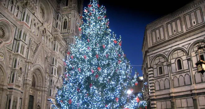 Firenze illumina il Natale con l’albero di Campiglio