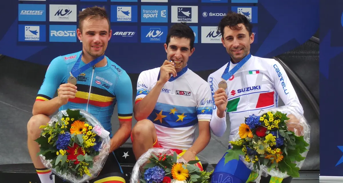 Moreno Moser di bronzo nella crono degli Europei