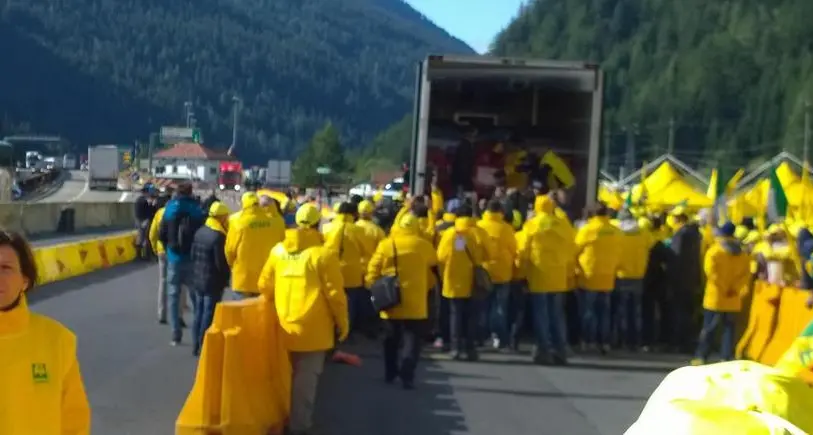 La protesta al Brennero: no al falso «made in Italy»