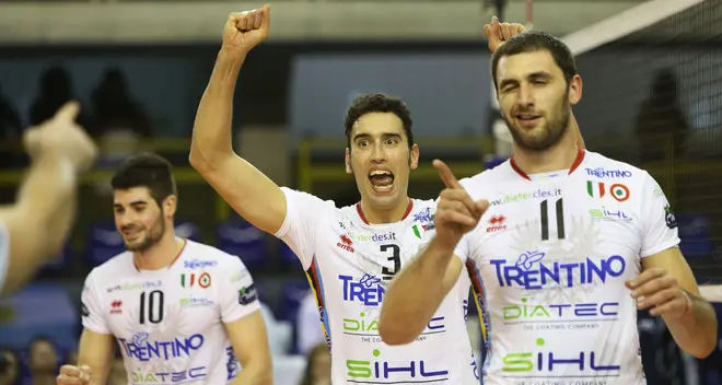 Volley, la Diatec Trentino batte Molfetta 3-0