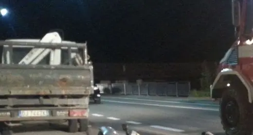 Centauro gravissimo dopo lo scontro con un furgone