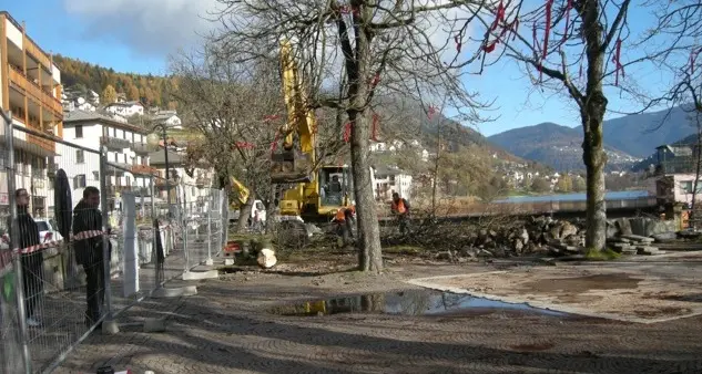 Baselga, in via Battisti cantiere chiuso a fine mese