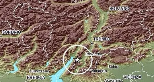 Terremoto in Trentino, paura nella notte