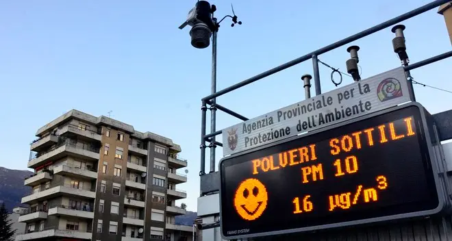 In settembre aria poco inquinata