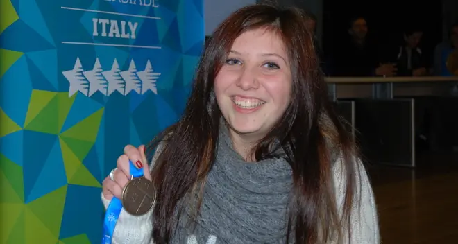 La medaglia di Samantha al collo dei campioni