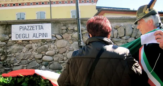 Lavis «regala» agli alpini una piazzetta del paese