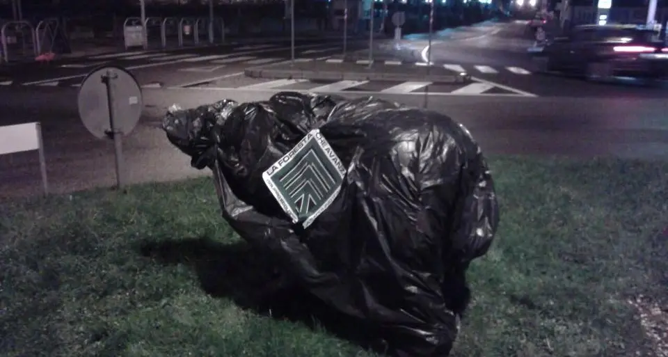 Blitz notturno, coperto l'orso della rotonda di San Lorenzo