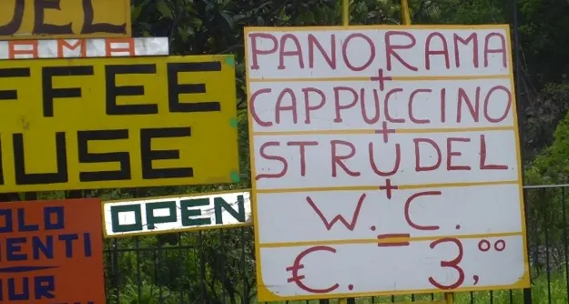 Il panorama in vendita a tre euro