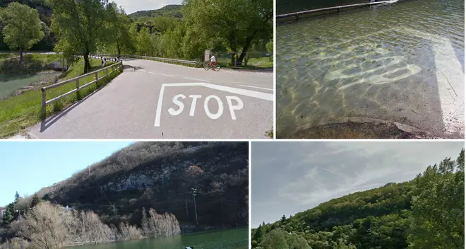 Scolari a lezione sul lago che esonda