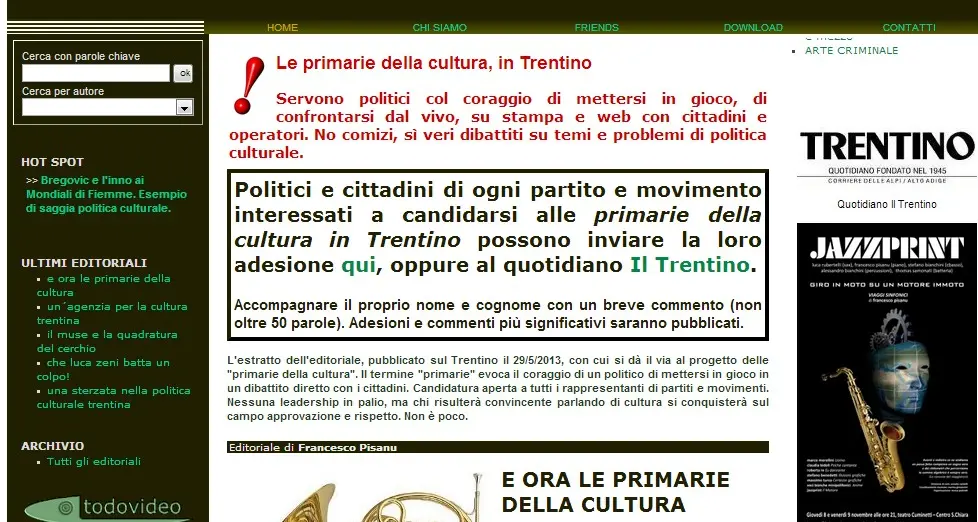 Le primarie della cultura