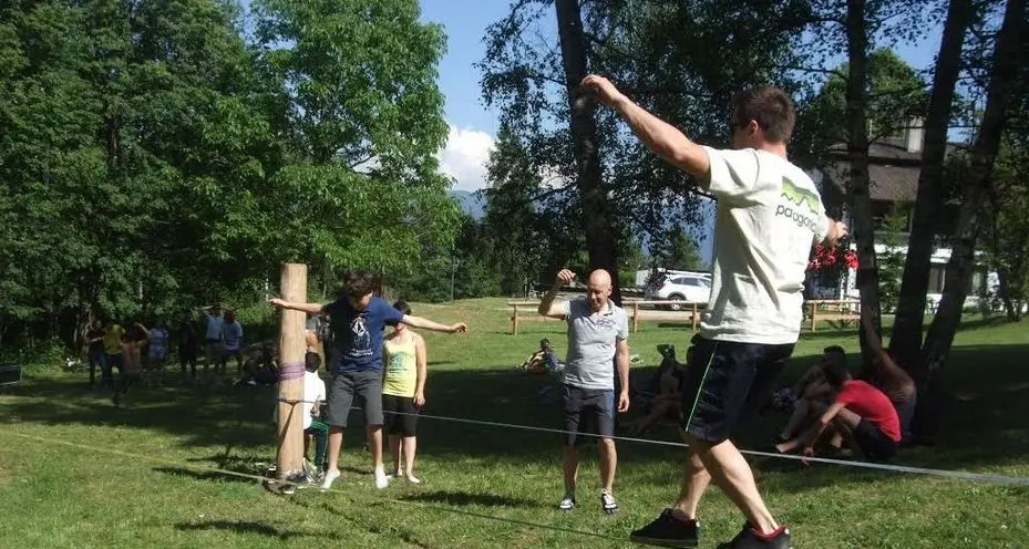 Primi passi allo Slackline Park