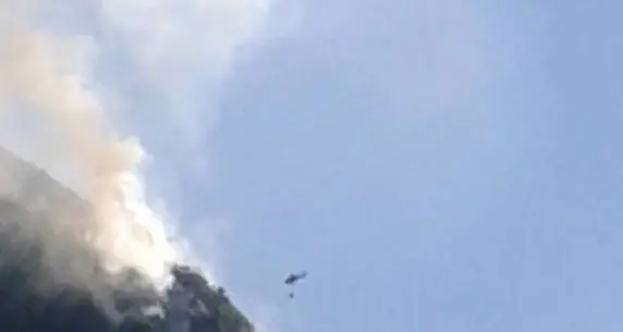 Due incendi boschivi ad Ala