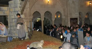 Presepe trentino a Betlemme