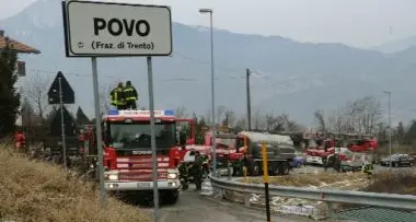 Esplosione nella villetta, paura a Povo