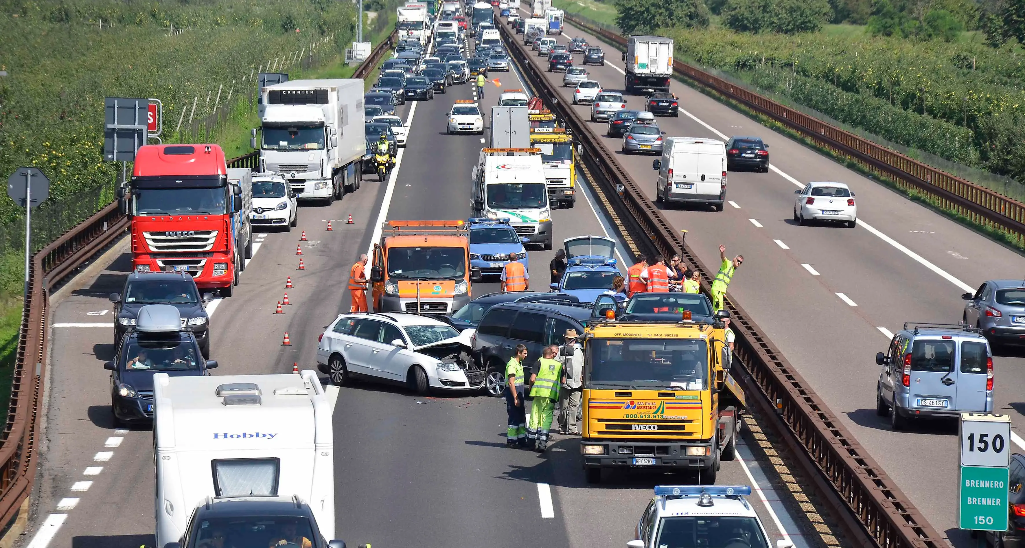 Autostrada del Brennero, undici chilometri di coda