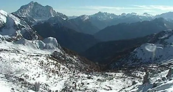 In Marmolada siamo già a 14 gradi sotto zero