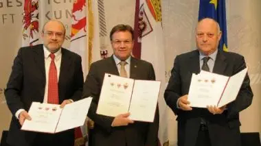 I tre governatori del Trentino, del Tirolo e dell\\'Alto Adige