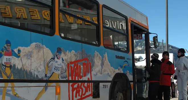 Val di Fiemme, skibus con il ticket