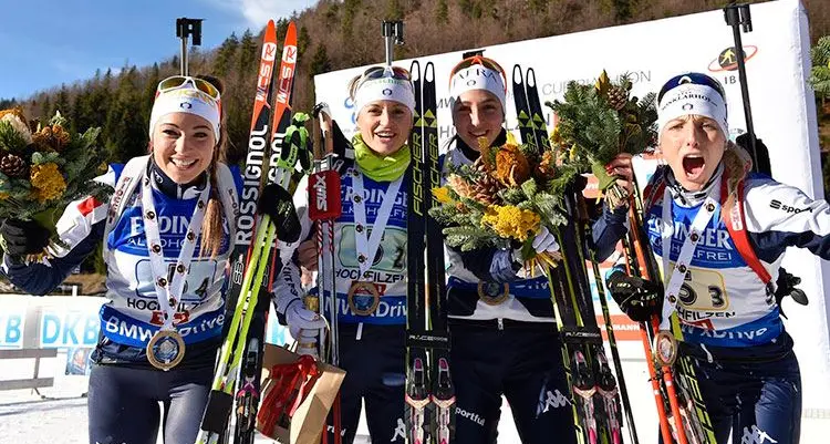 Prima, storica vittoria della staffetta azzurra femminile