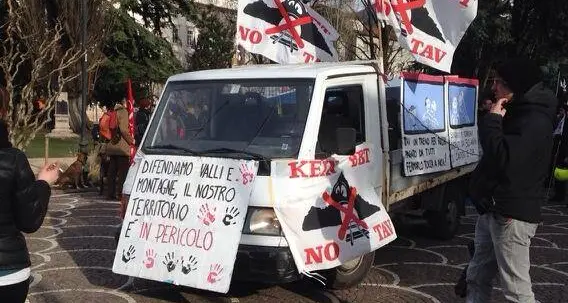Manifestazione «No –Tav» a Trento