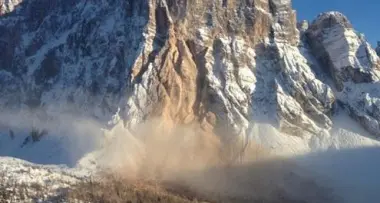 Una grande frana sul monte Civetta