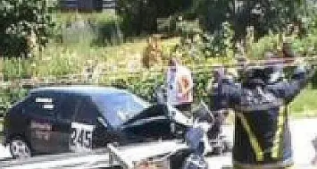 Corsa di velocità Trento-Bondone, incidente con doppio miracolo