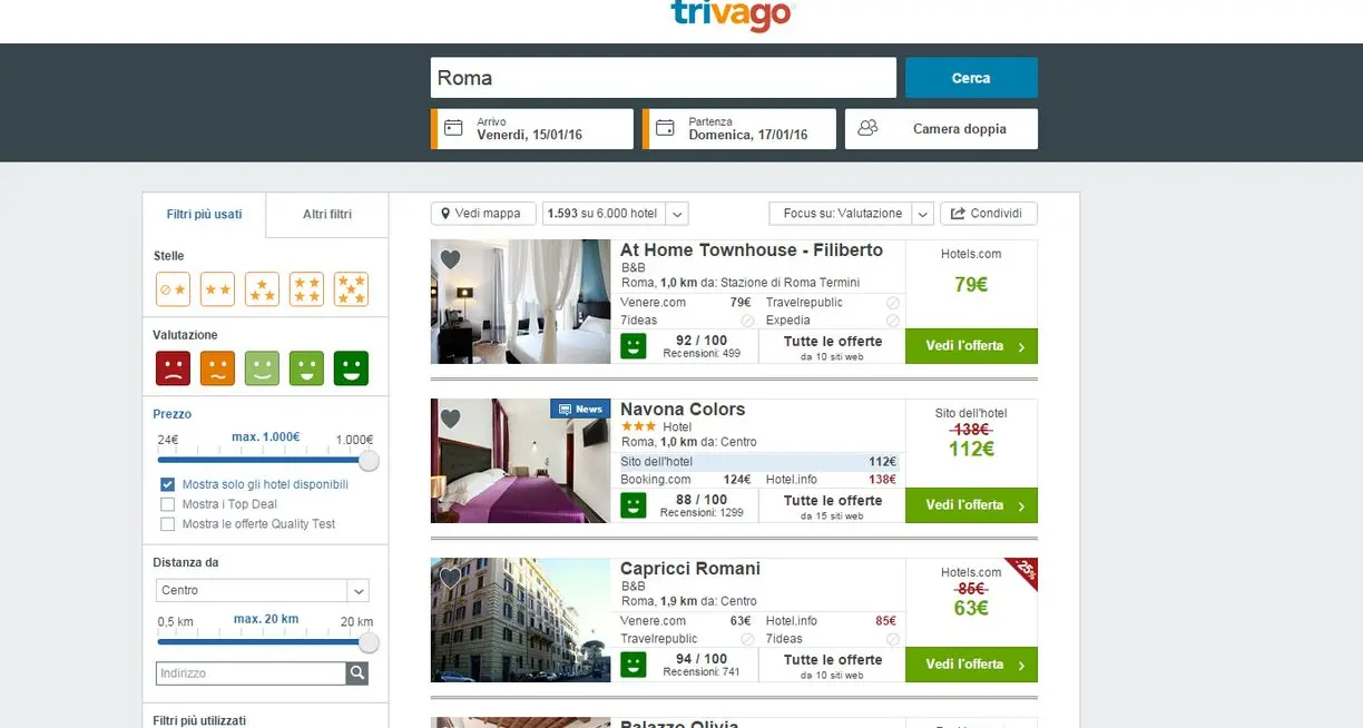 Festività in montagna, Trento la seconda meta più ricercata su trivago.it