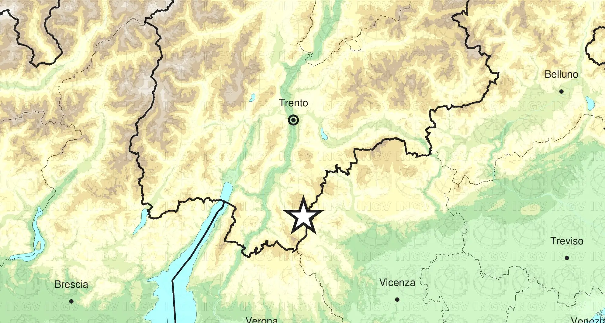 Terremoto di magnitudo 3,2 in Trentino