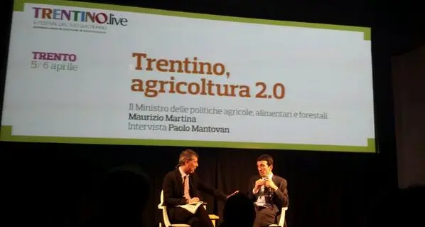 Il ministro Martina: «Prodotti trentini esempio di qualità»