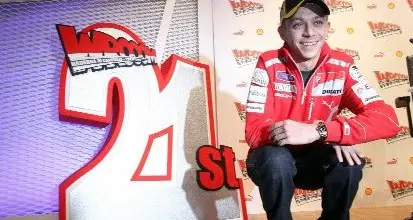 Madonna di Campiglio: Valentino Rossi debutta con la Ducati