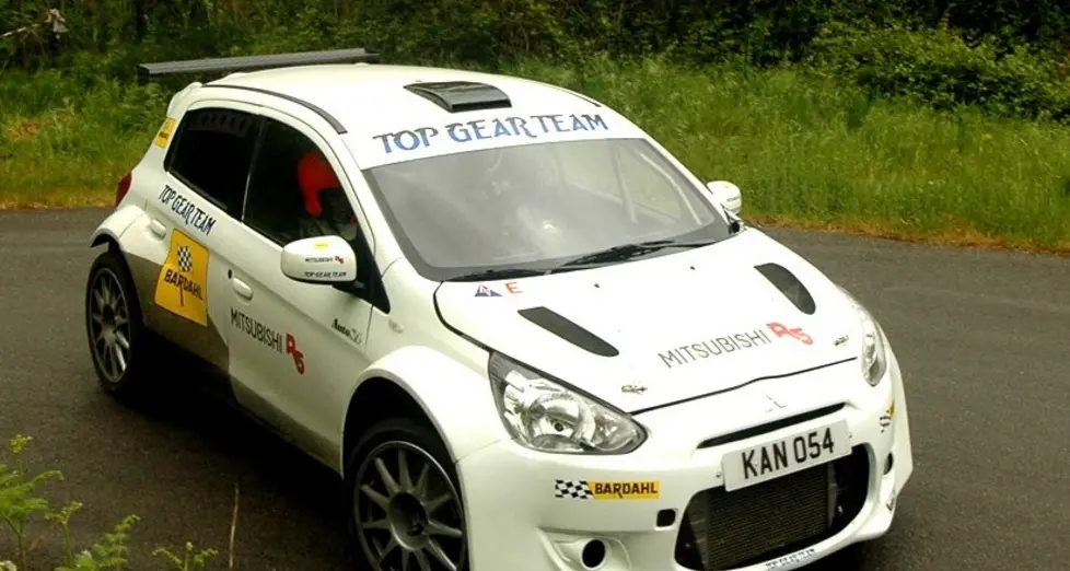 Test sulla Mitsubishi Mirage R5 per Tabarelli