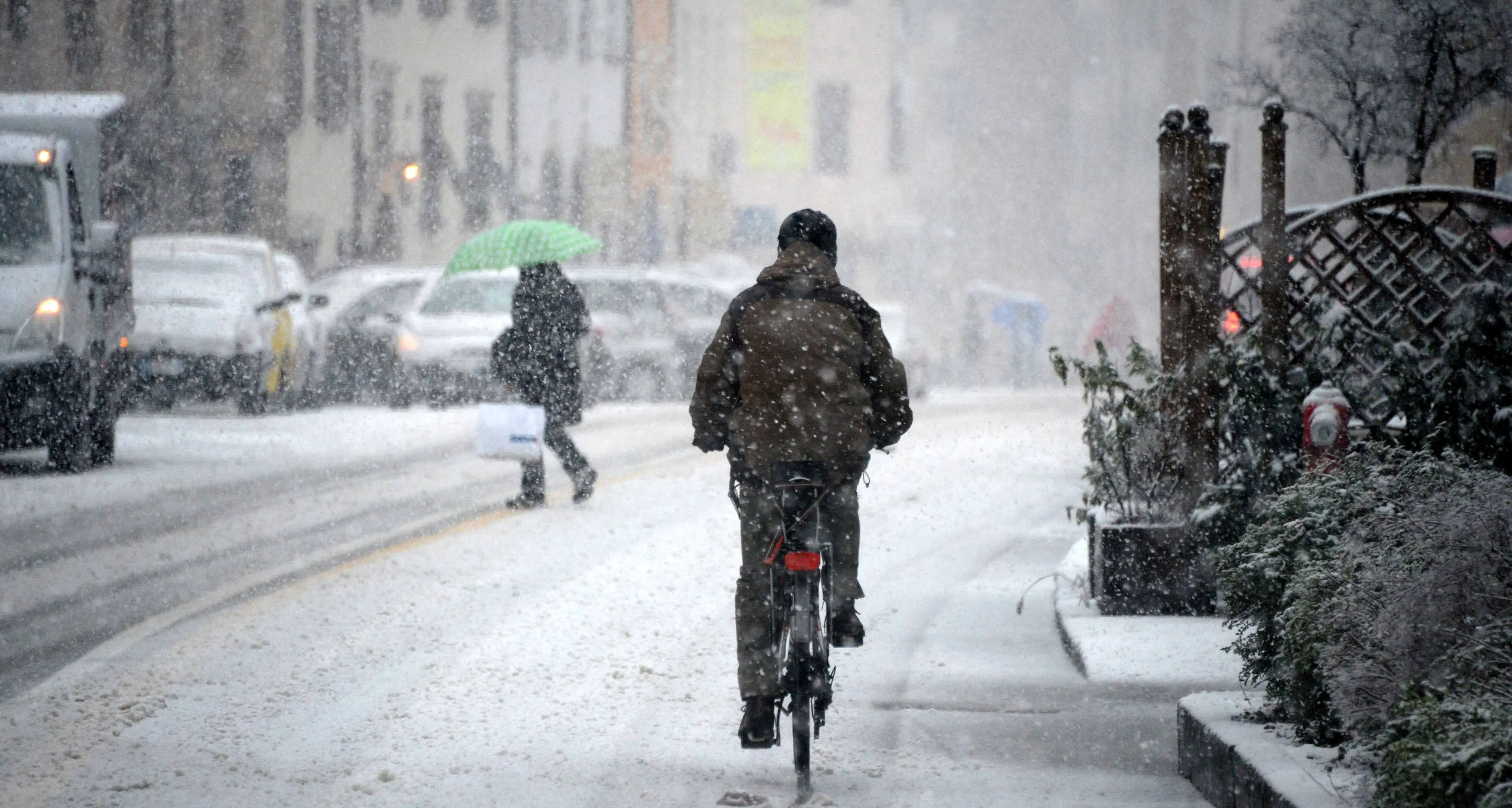 Arriva la neve anche a Trento, ma solo una \"spolverata\"
