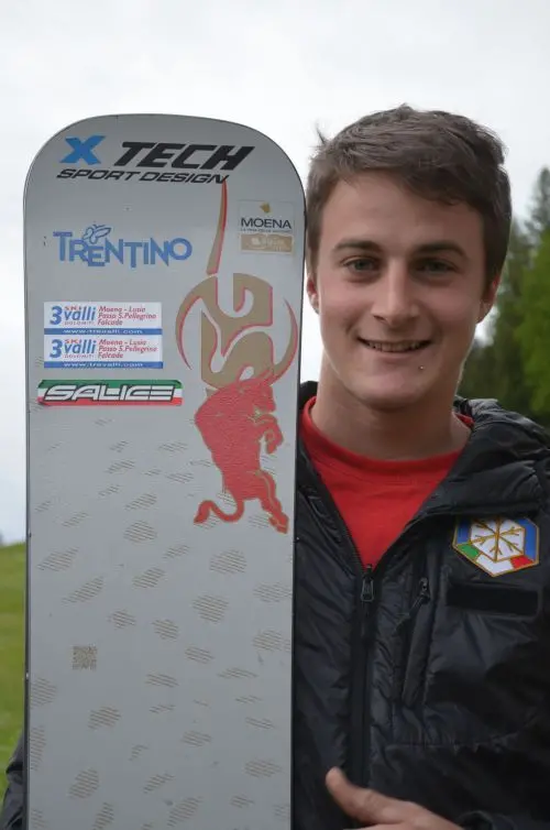 Il fassano Mirko Felicetti e gli altri azzurri in Val Senales