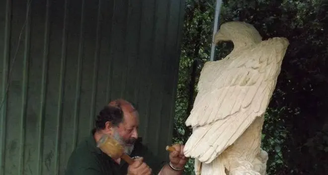 Ilio Buffa, da minatore a scultore del legno