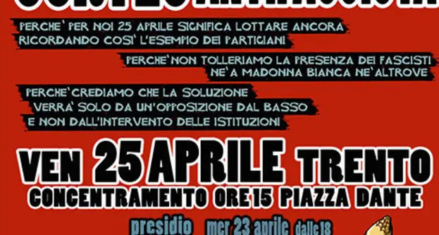 Festa della liberazione ad alta tensione