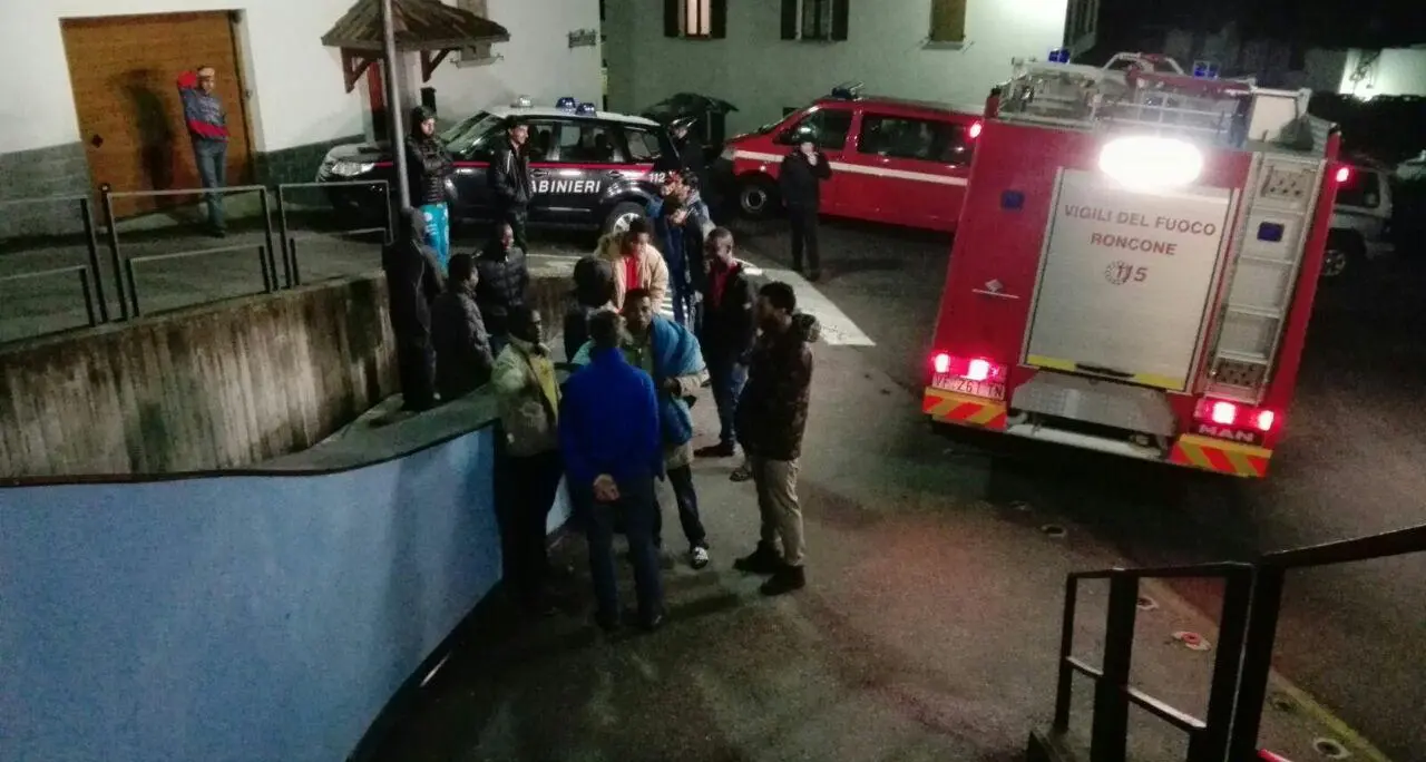 Roncone, attentato incendiario alla casa dei profughi