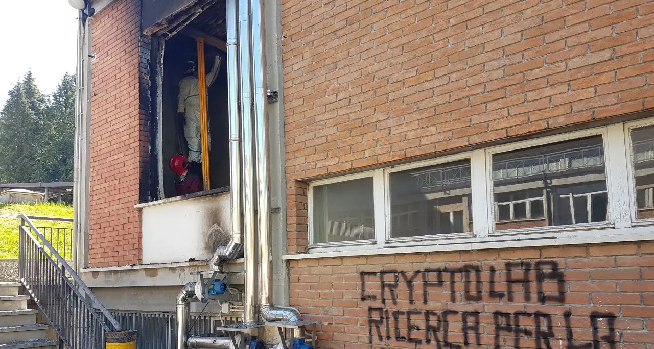 Povo: attentato incendiario all' Università