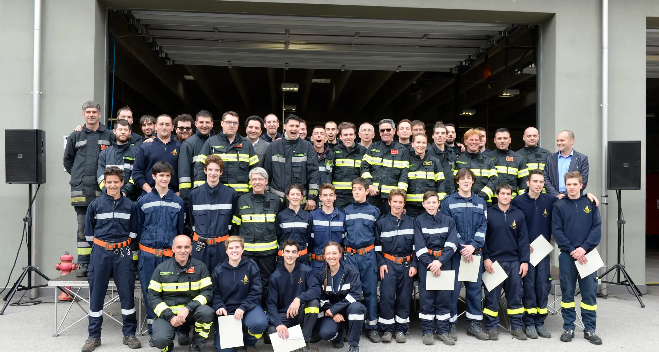 La grande festa dei vigili del fuoco di Arco
