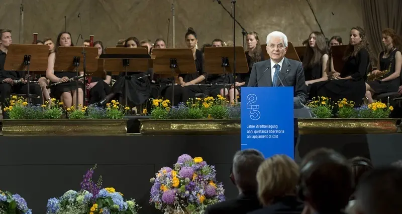 Mattarella a Merano: \"Mai più violenza per risolvere i conflitti\"