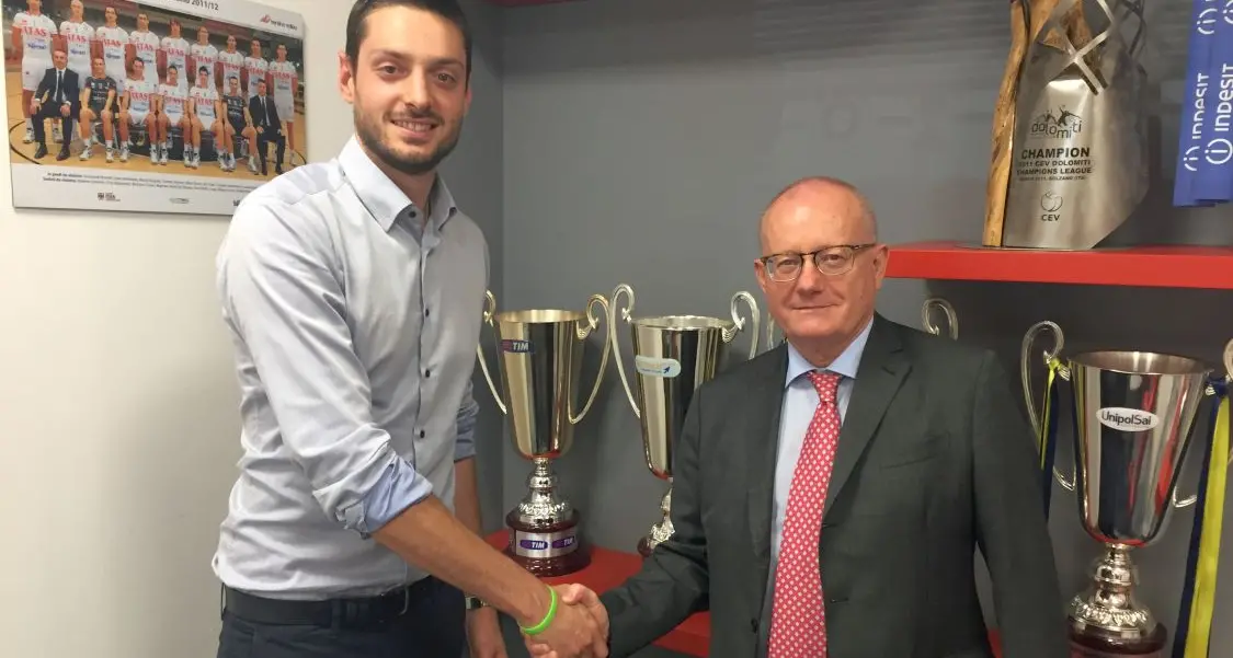 Leonardi torna a Trentino Volley, ma dietro la scrivania