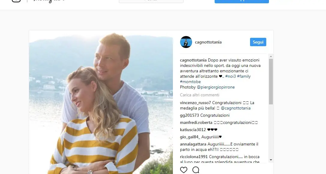 Tania Cagnotto si tuffa nella maternità