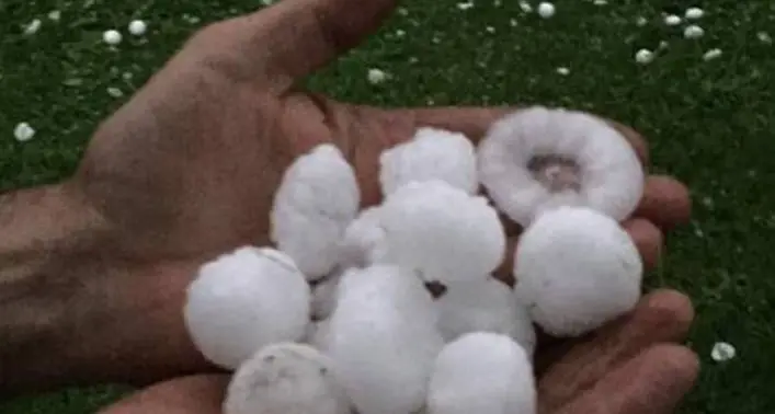 Maxi grandinata sul Trentino: chicchi grossi come uova