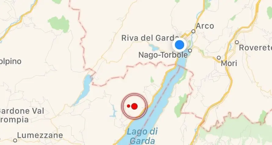 Trema la terra sulla sponda bresciana del Garda